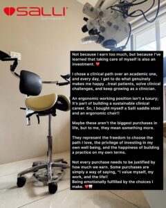 salli saddle chair dentist recommendation india